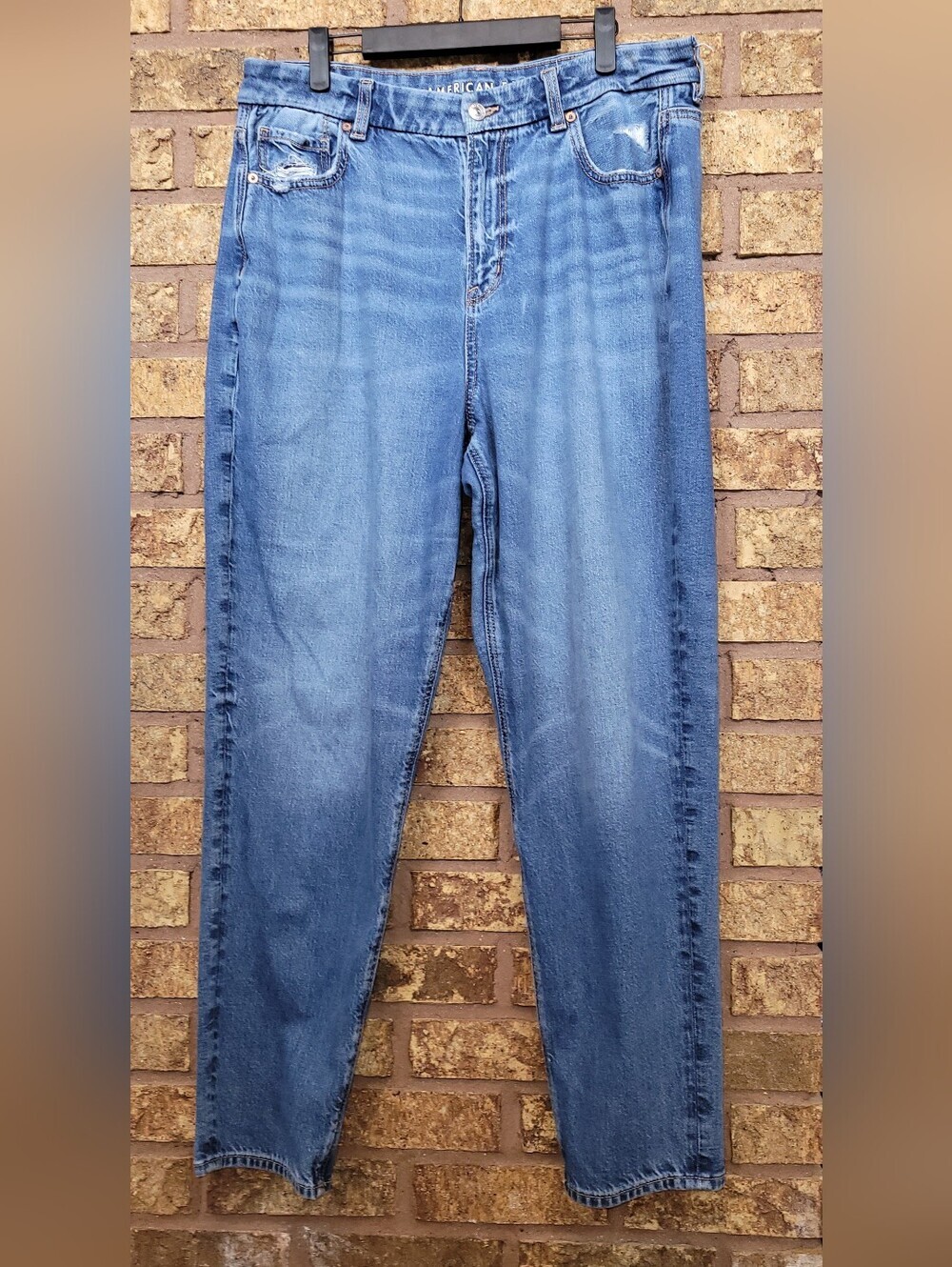 American Eagle Curvy Mom High Rise Denim Jeans Size 16 Long